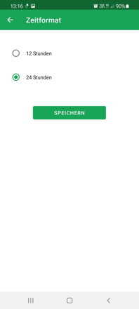 Einstellung Zeitformat | DoseControl App