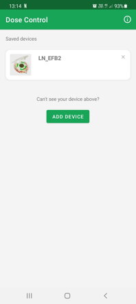 Add a New Device Screen | DoseControl App