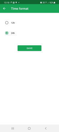 Time Format Setting | DoseControl App