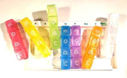 MedControl™ heti elektronikus gyógyszeradagoló riasztóval – 2020 Modell magyar kivitelben