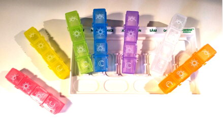 Dozator săptămânal de medicamente cu alarmă MedControl™ - Model 2020 Română