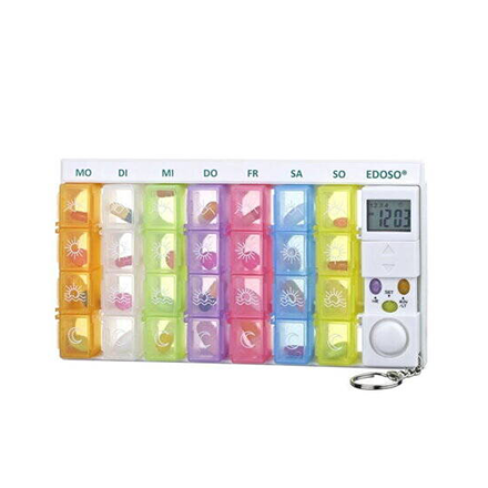 Kleine medicijndispenser met alarm voor 7 dagen EDOSO – model 2023